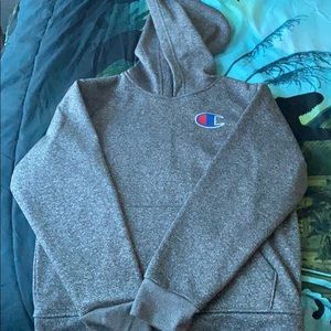 Grey hoodie champion set
